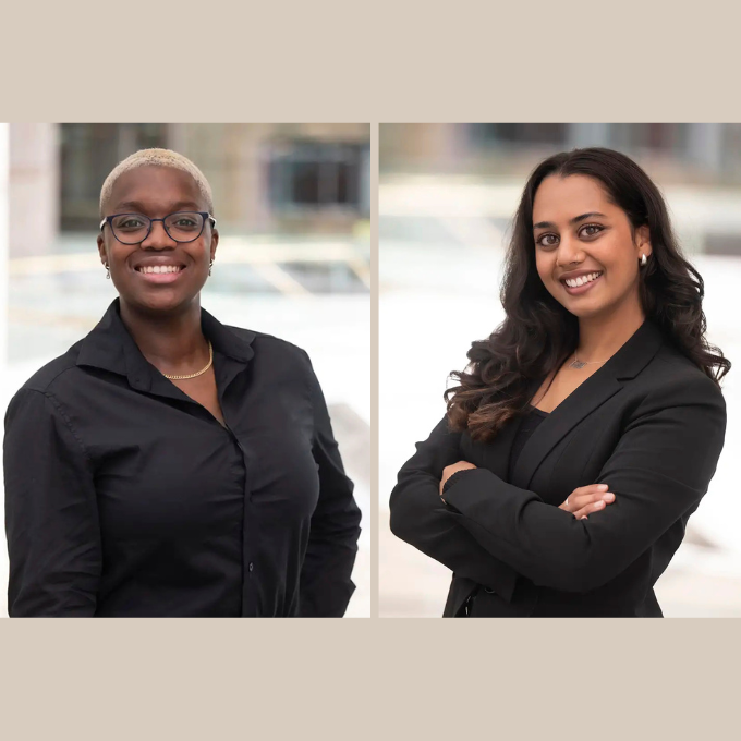 Photos of two female students