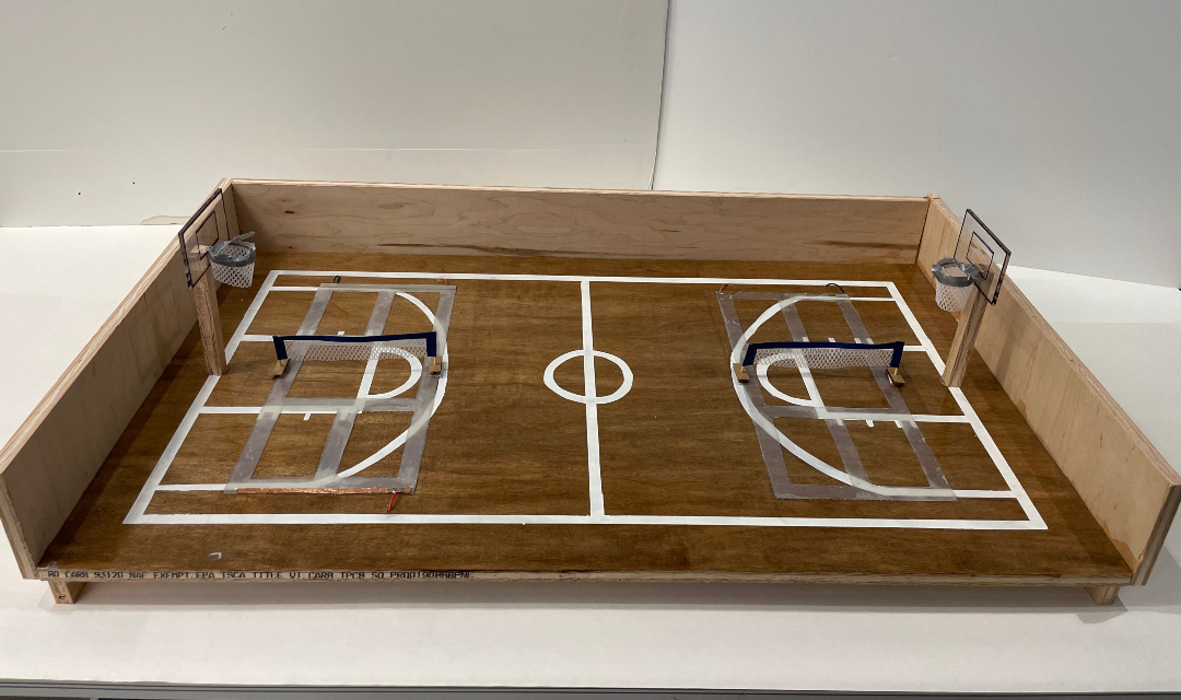 Image of prototype of basketball and pickle ball court