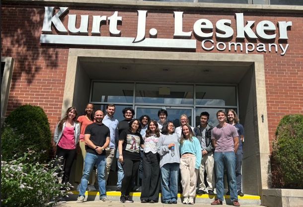 Group photo at Kurt Lester facility