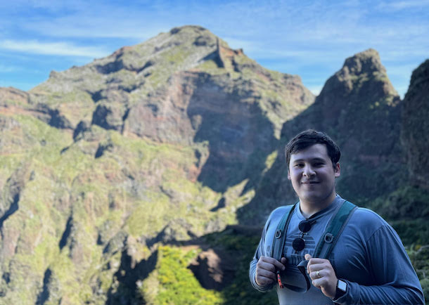 Chamorro standing on mountain